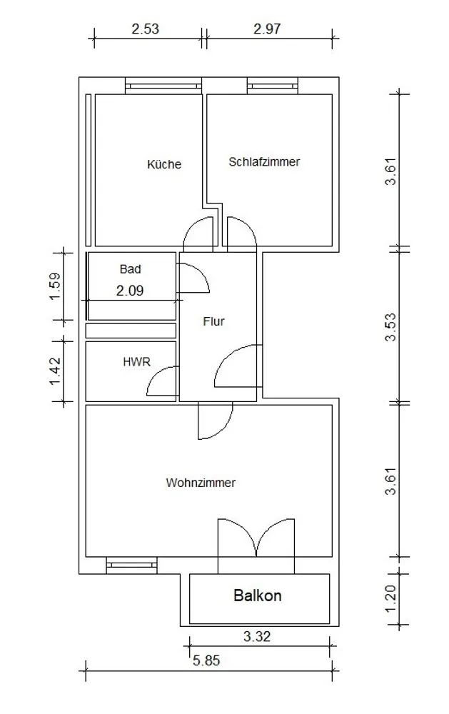 2 room apartment with 57 m² in Magdeburg – Photo 8
