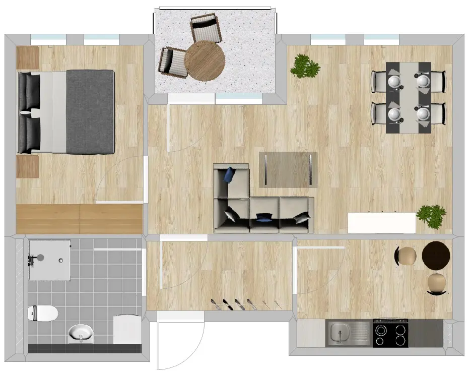 2 Zimmer Wohnung mit 52 m² in Riesa – Bild 5