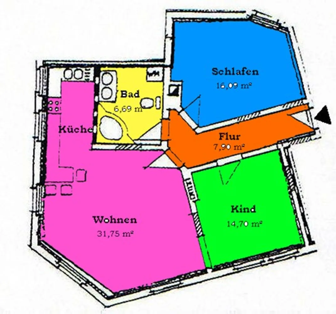 3 Zimmer Wohnung mit 77 m² in Halle (Saale) – Bild 5