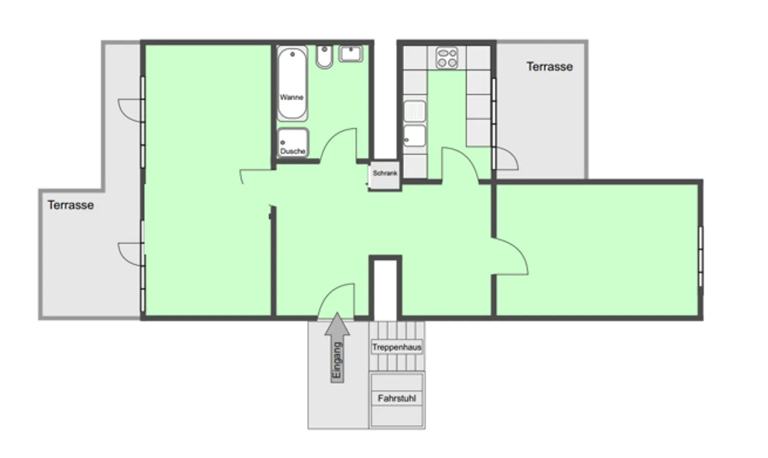 2 Zimmer Wohnung mit 87 m² in Hamburg – Bild 2