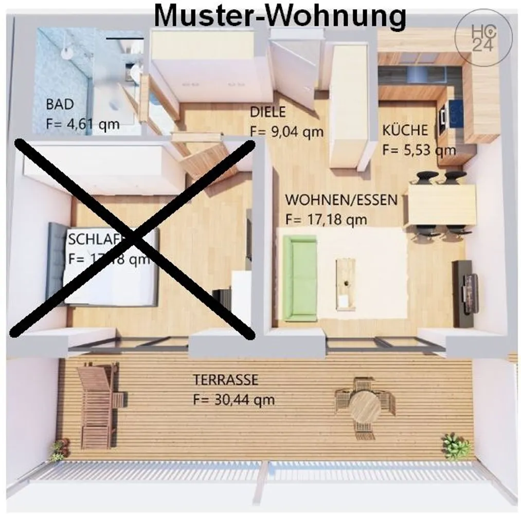 1 Zimmer Wohnung mit 48 m² in Kaufbeuren – Bild 3