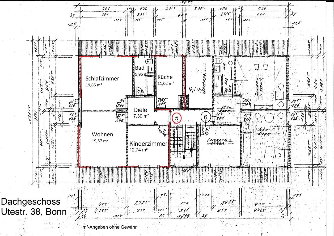 3 Zimmer Wohnung mit 69 m² in Bonn – Bild 2