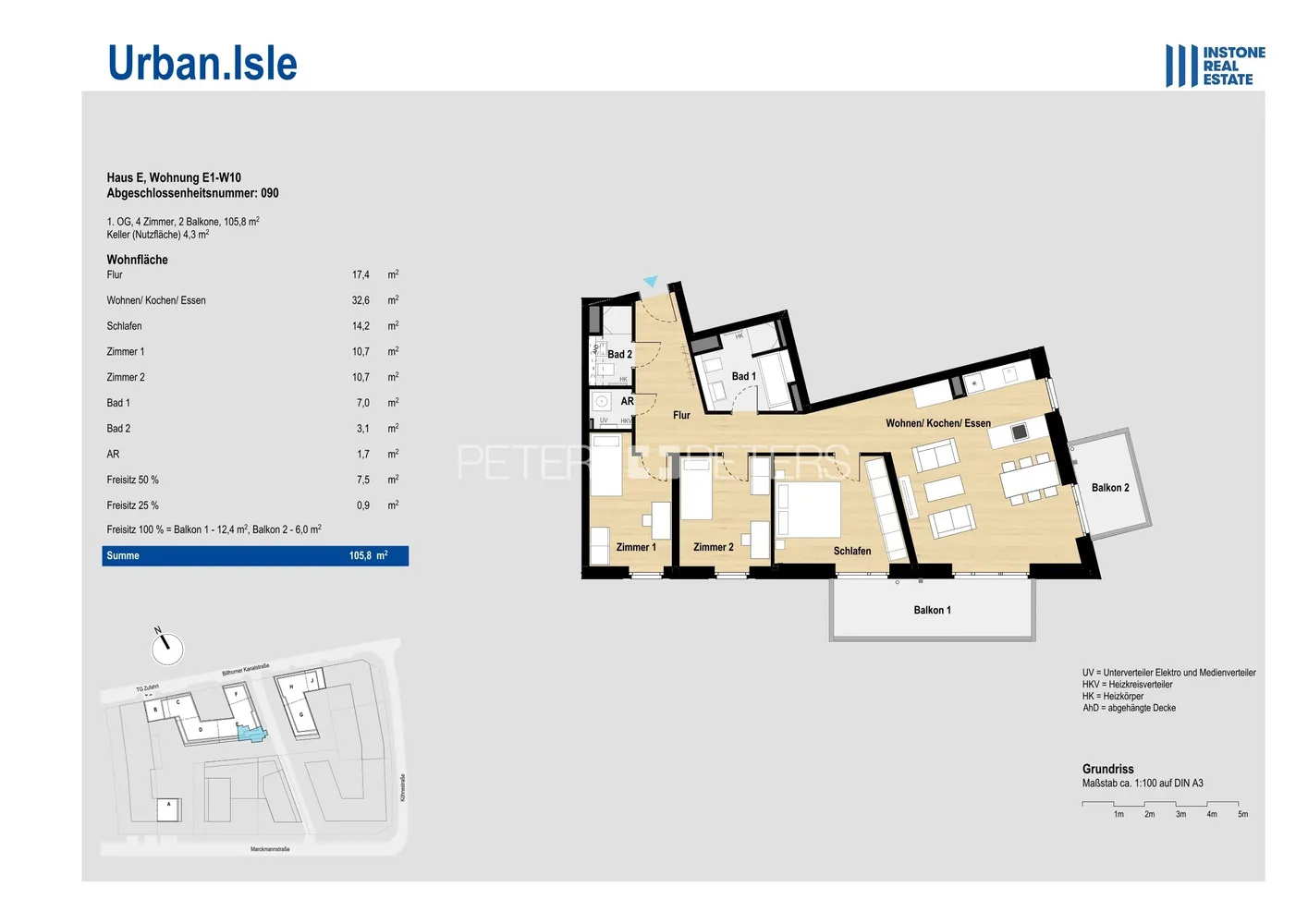 4 Zimmer Wohnung mit 106 m² in Hamburg – Bild 8
