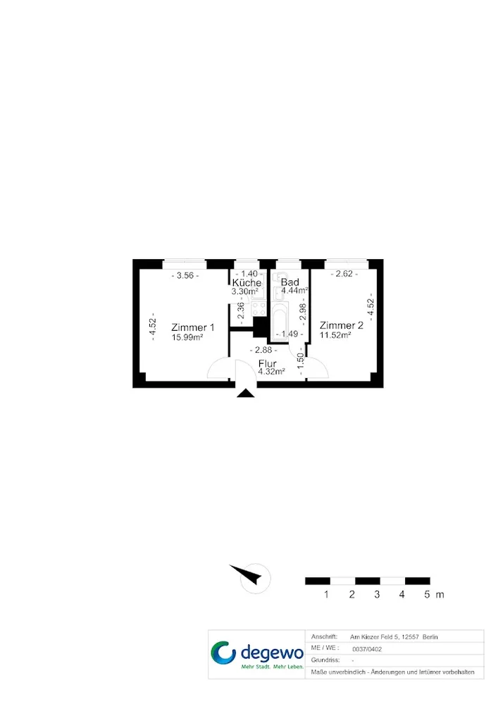 2 Zimmer Wohnung mit 40 m² in Berlin – Bild 7