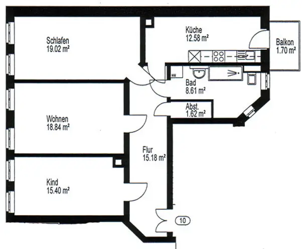3 Zimmer Wohnung mit 93 m² in Leipzig – Bild 5