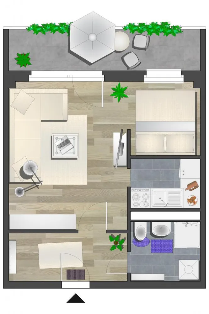 1 Zimmer Wohnung mit 36 m² in Chemnitz – Bild 3