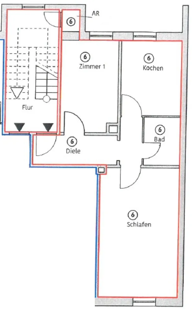 2 Zimmer Wohnung mit 52 m² in Ludwigshafen am Rhein – Bild 1