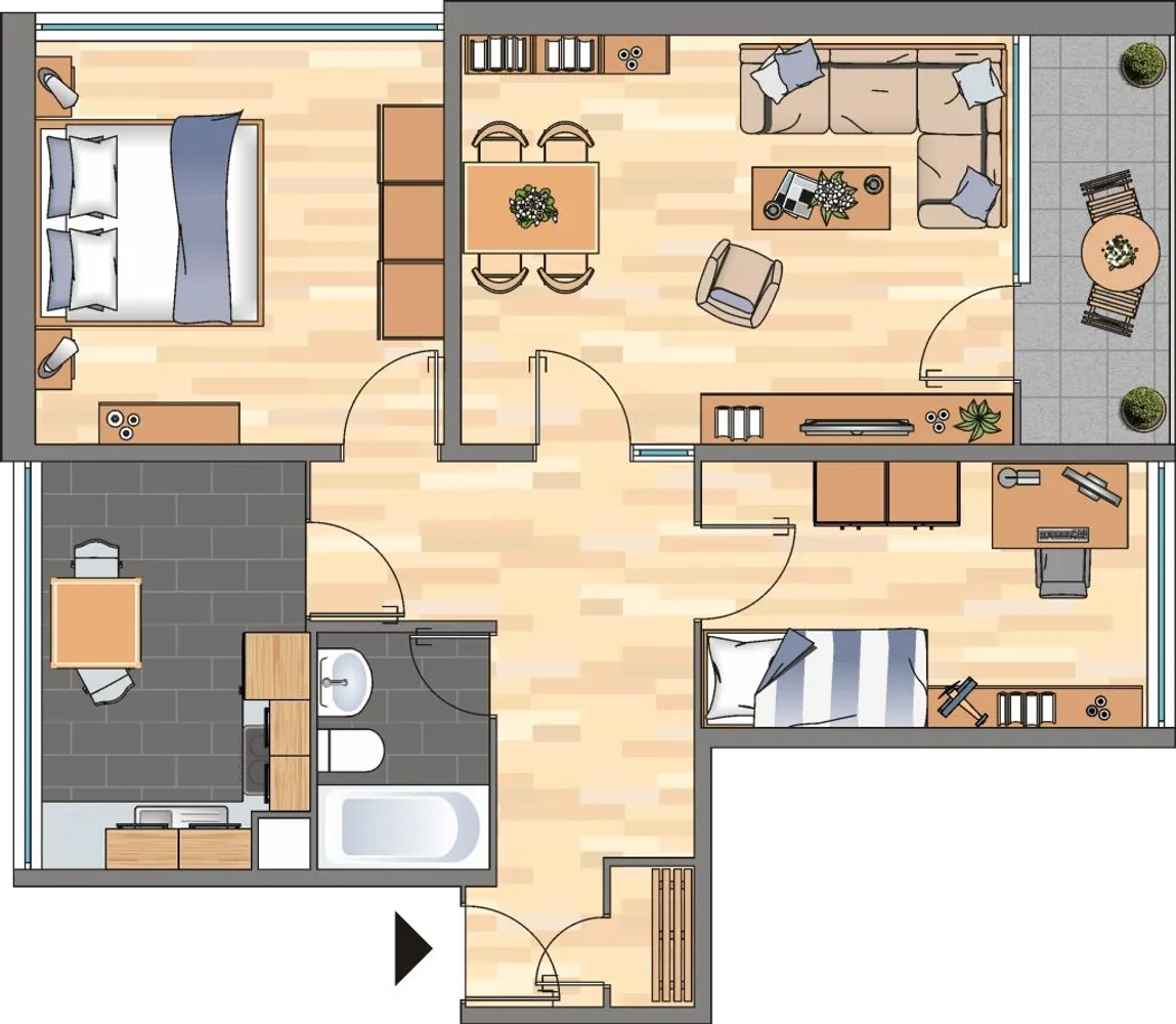 3 Zimmer Wohnung mit 74 m² in Dortmund – Bild 7