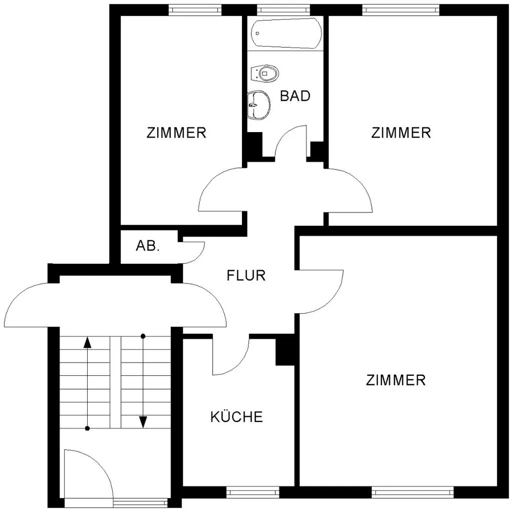 3 Zimmer Wohnung mit 64 m² in Bochum – Bild 3