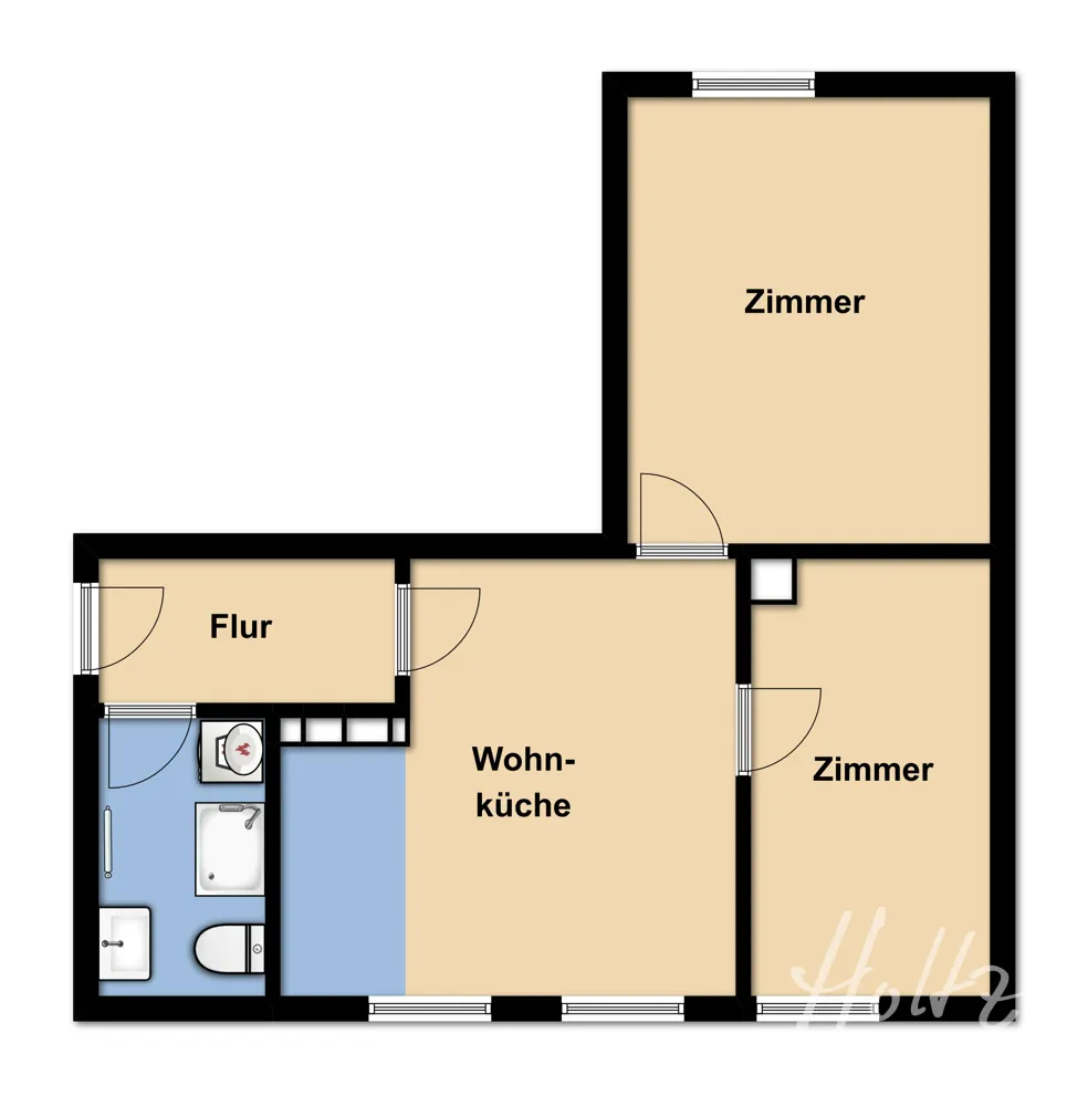 2 room apartment with 49 m² in Lörrach – Photo 2