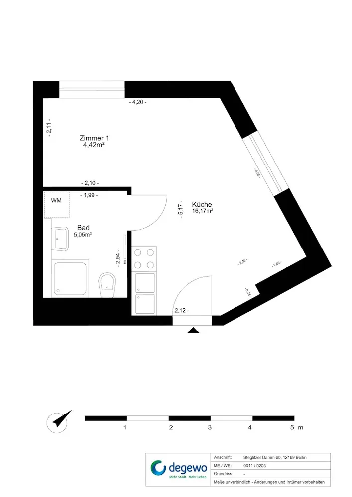 1 Zimmer Wohnung mit 26 m² in Berlin – Bild 11