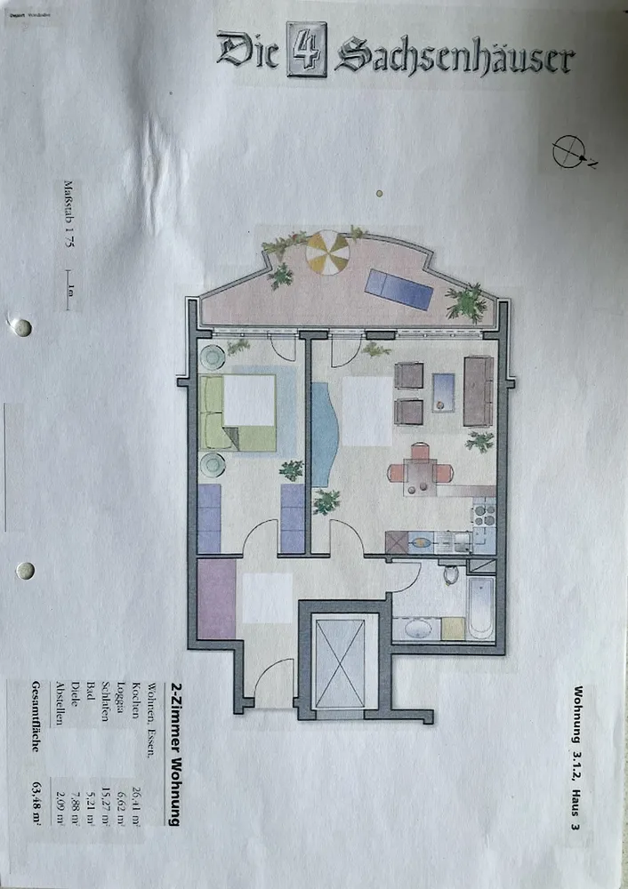 2 room apartment with 63 m² in Frankfurt am Main – Photo 7