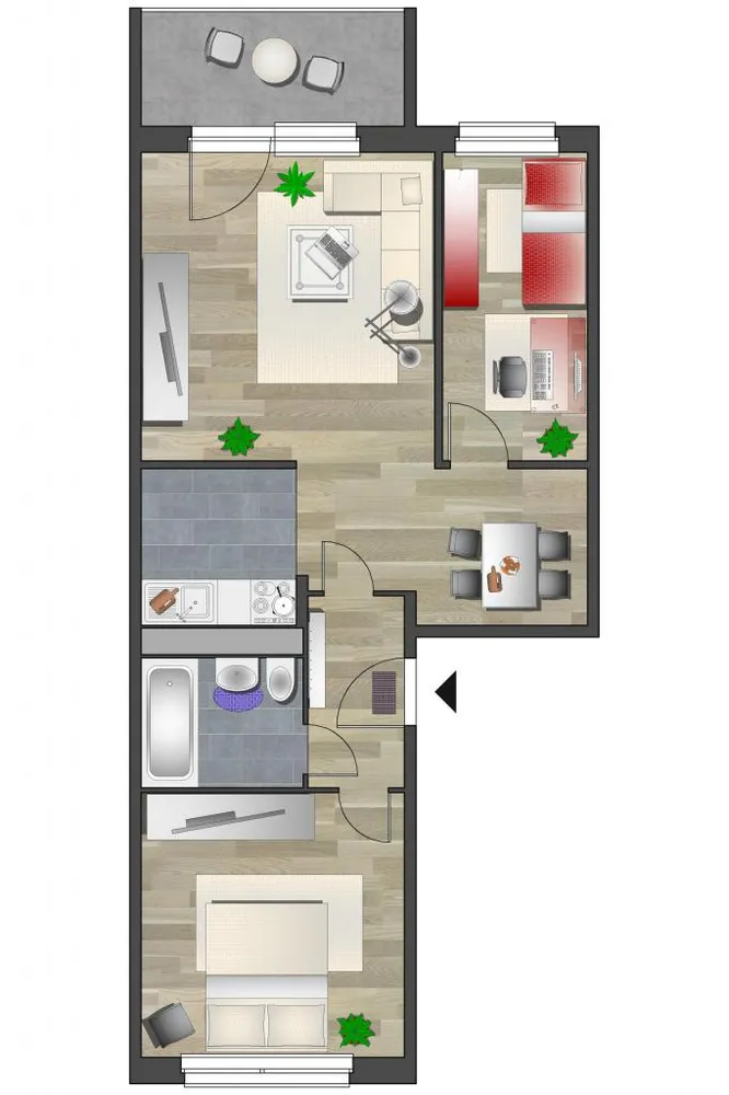 3 Zimmer Wohnung mit 55 m² in Chemnitz – Bild 5