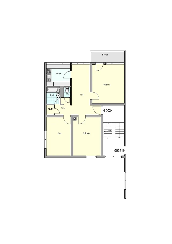3 Zimmer Wohnung mit 80 m² in Esslingen am Neckar – Bild 2