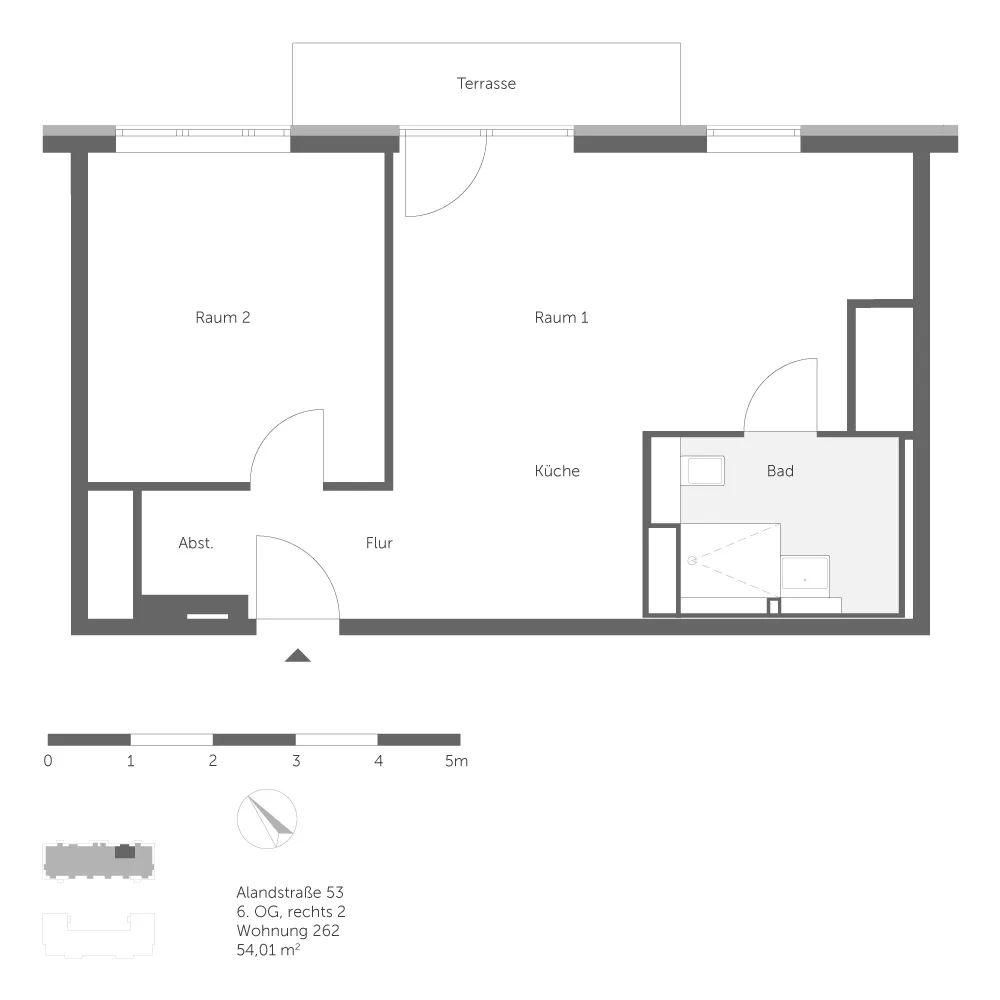 2 Zimmer Wohnung mit 54 m² in Berlin – Bild 6