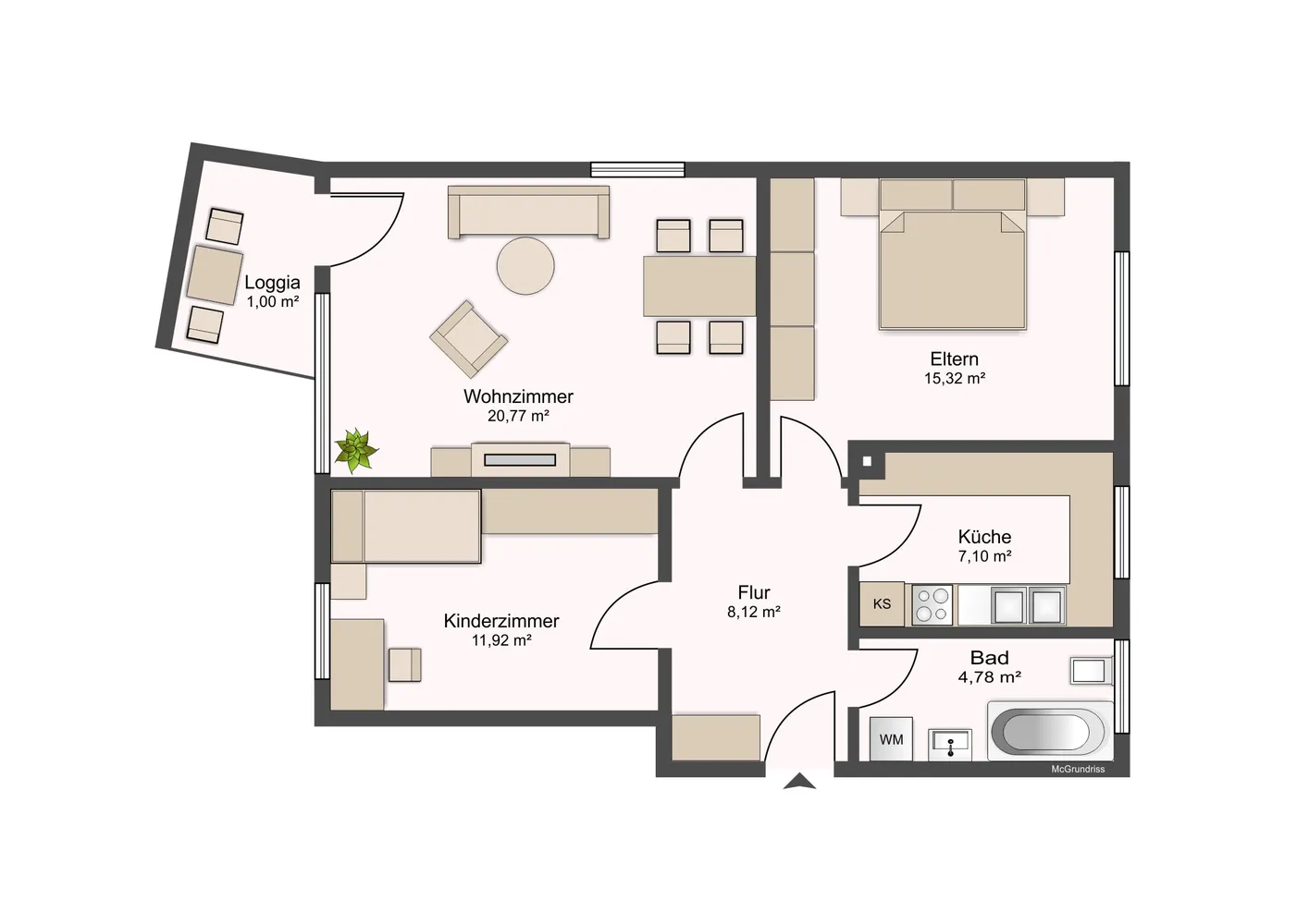 3 Zimmer Wohnung mit 72 m² in Hamburg – Bild 7