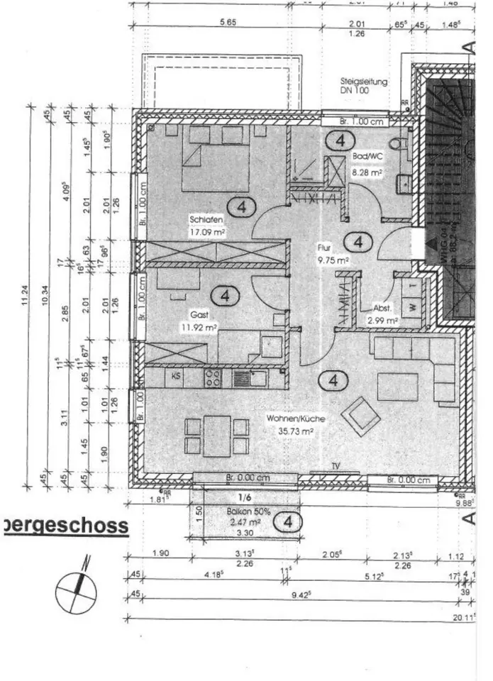 3 Zimmer Wohnung mit 89 m² in Norden – Bild 8