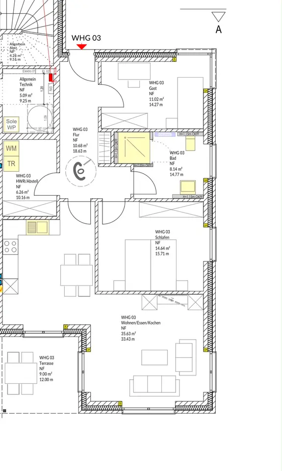 3 Zimmer Wohnung mit 93 m² in Meppen – Bild 9