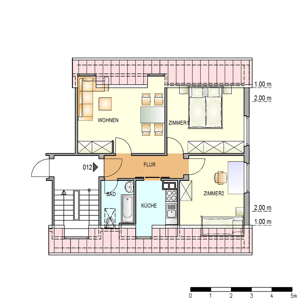 3 Zimmer Wohnung mit 62 m² in Stuttgart – Bild 4