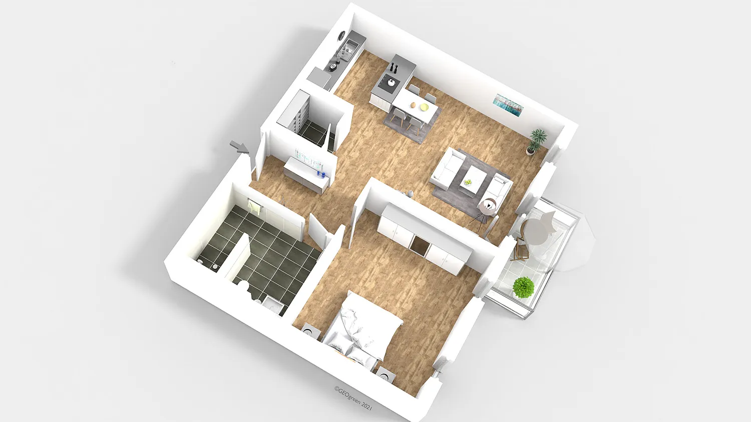 2 Zimmer Wohnung mit 82 m² in Viersen – Bild 2