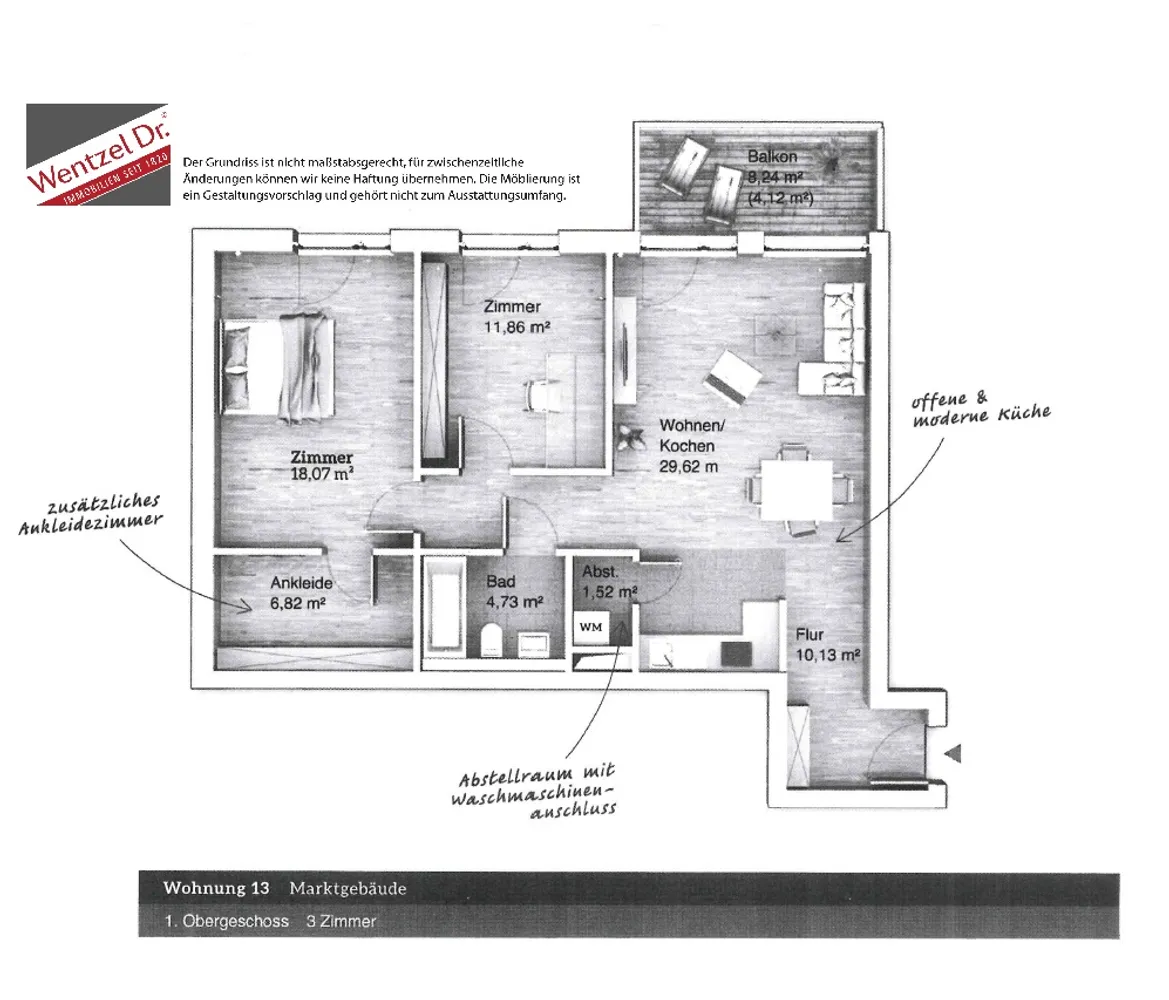 3 room apartment with 86 m² in Bremen – Photo 7