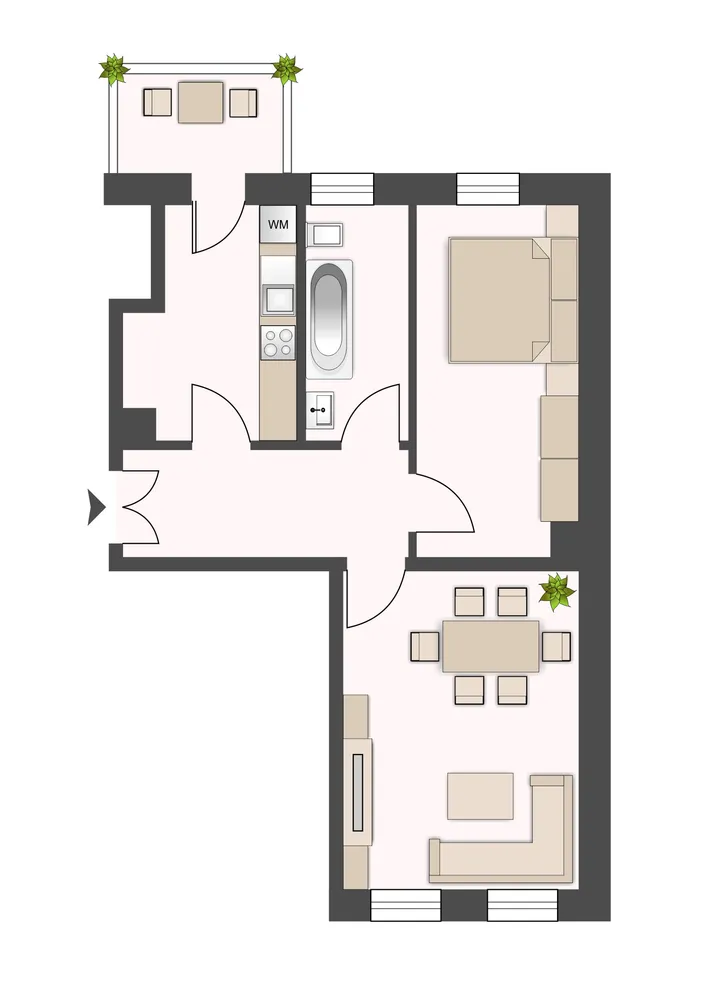 2 Zimmer Wohnung mit 55 m² in Leipzig – Bild 3