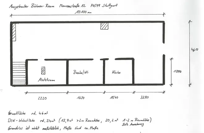 1 Zimmer Wohnung mit 26 m² in Stuttgart – Bild 12