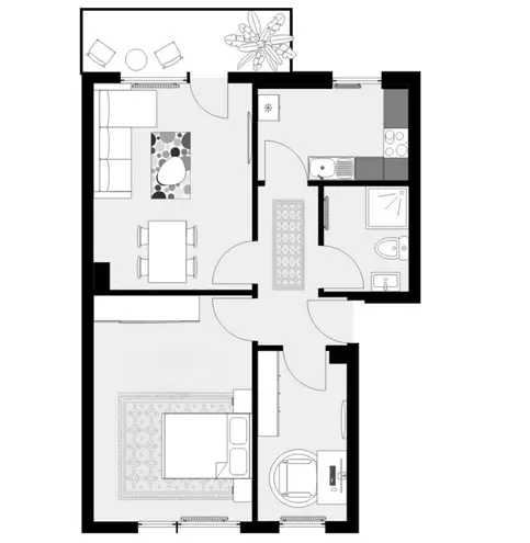 3 Zimmer Wohnung mit 55 m² in Düsseldorf – Bild 9