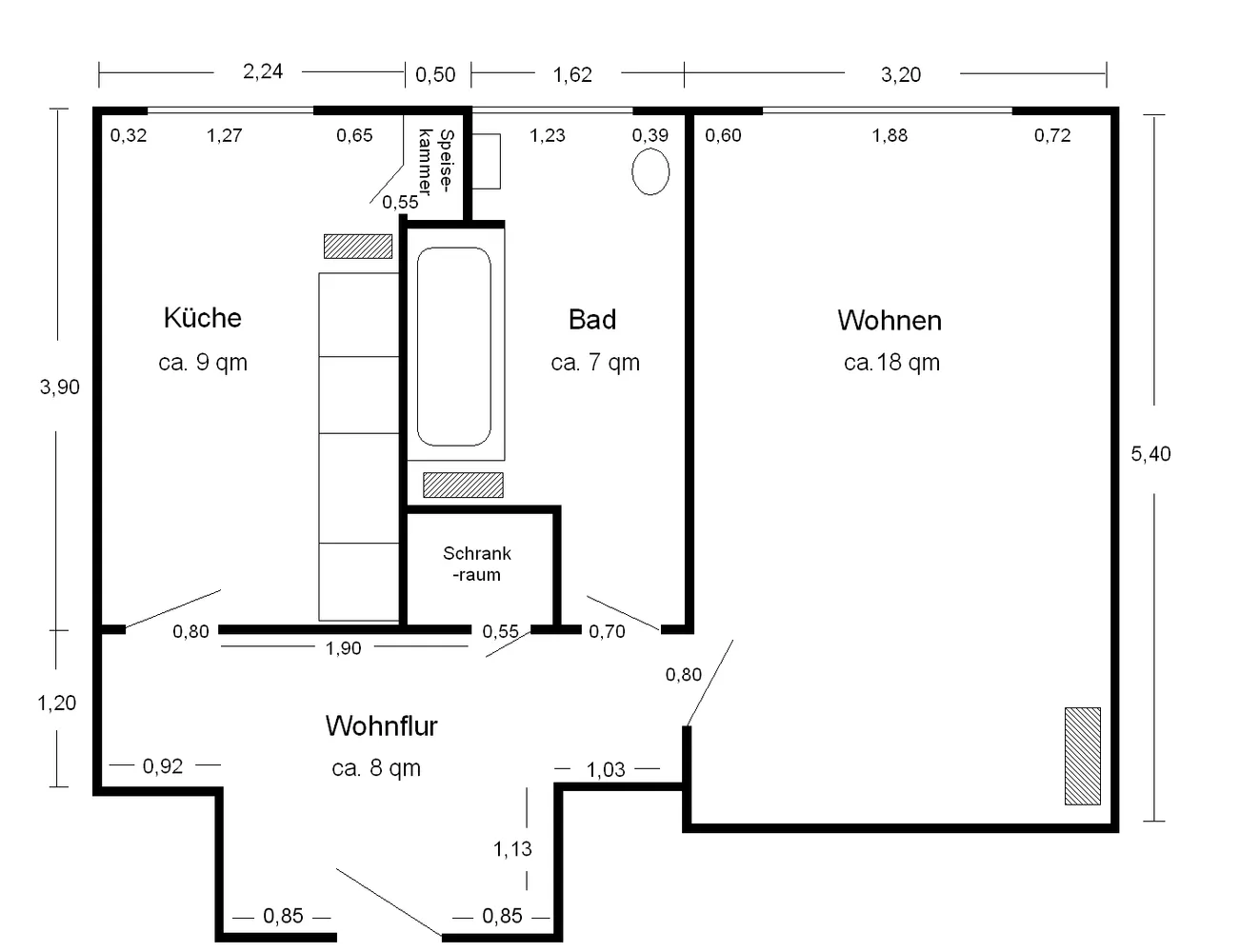 1 Zimmer Wohnung mit 43 m² in Hamburg – Bild 7
