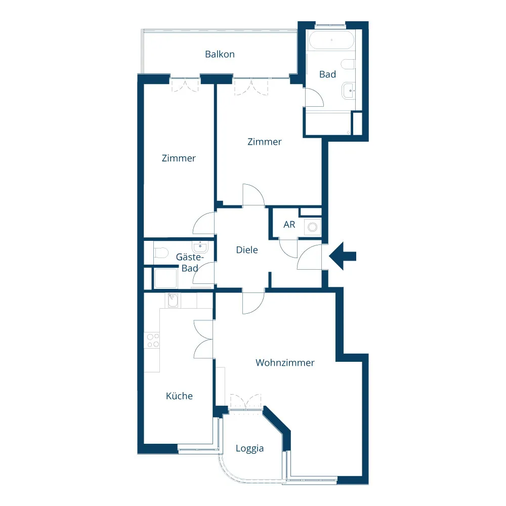 3 Zimmer Wohnung mit 106 m² in Berlin – Bild 10