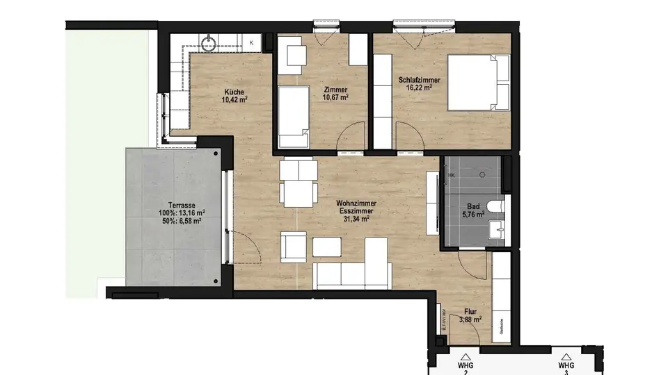 3 Zimmer Wohnung mit 85 m² in Troisdorf – Bild 5