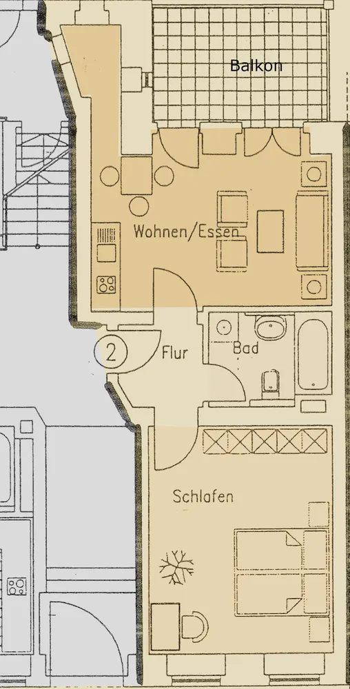 2 room apartment with 47 m² in Chemnitz – Photo 4