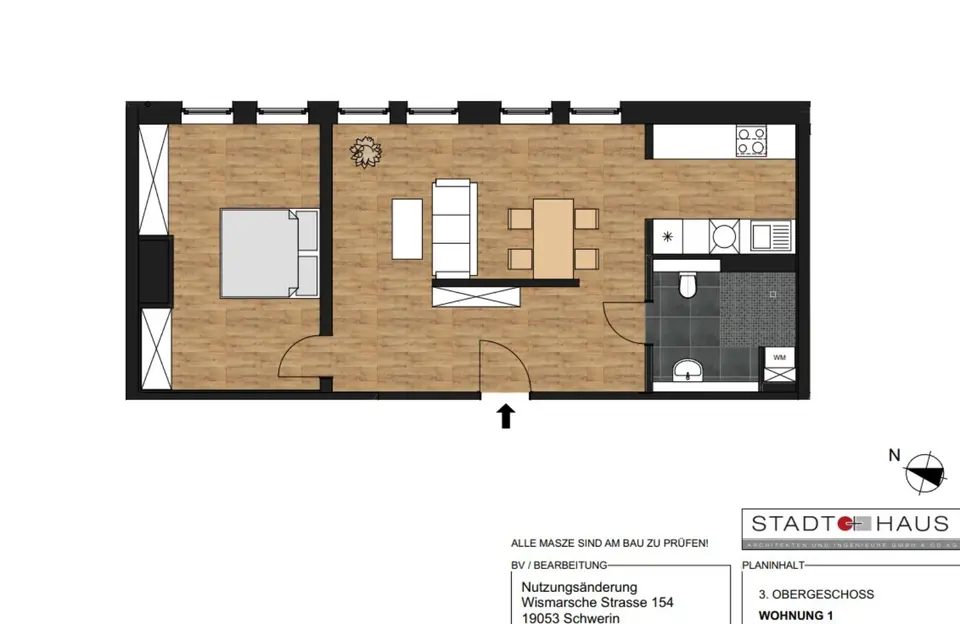 2 room apartment with 55 m² in Schwerin – Photo 8