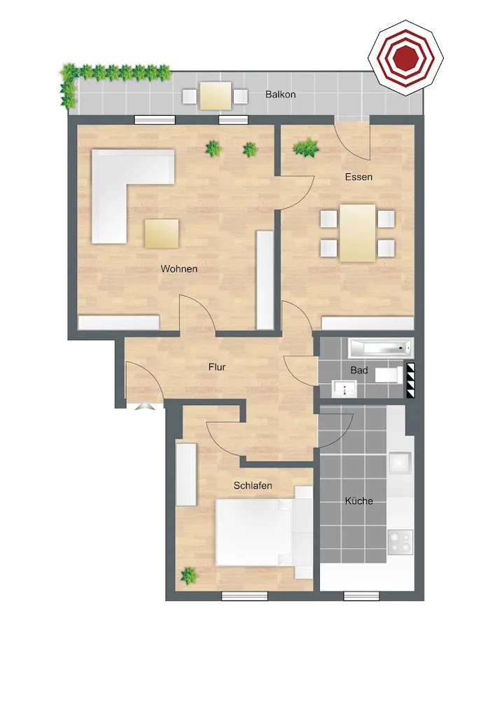 3 Zimmer Wohnung mit 90 m² in Wiesbaden – Bild 8