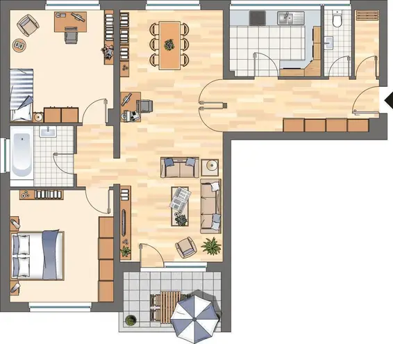 4 Zimmer Wohnung mit 101 m² in Essen – Bild 4