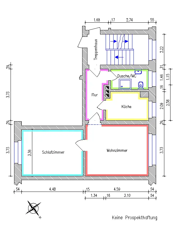 2 room apartment with 48 m² in Chemnitz – Photo 6