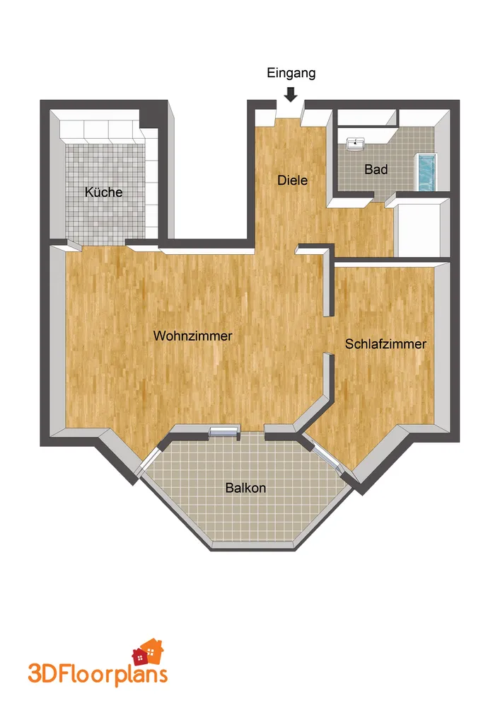 2 Zimmer Wohnung mit 50 m² in Aachen – Bild 5