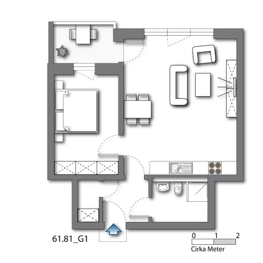 2 Zimmer Wohnung mit 58 m² in Bielefeld – Bild 4