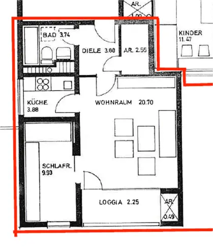 3 Zimmer Wohnung mit 48 m² in Bochum – Bild 9