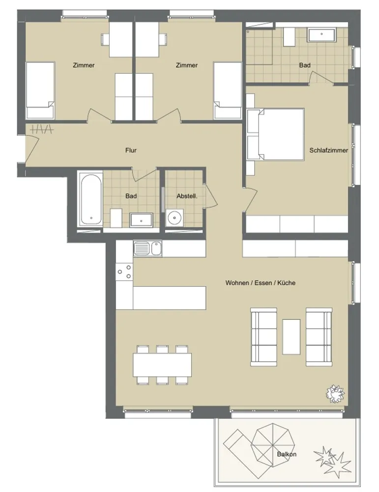 4 Zimmer Wohnung mit 126 m² in Ludwigshafen am Rhein – Bild 11