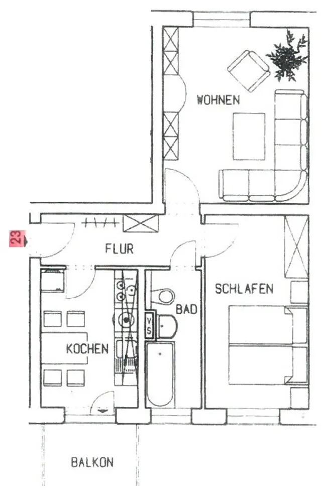 2 room apartment with 53 m² in Chemnitz – Photo 10