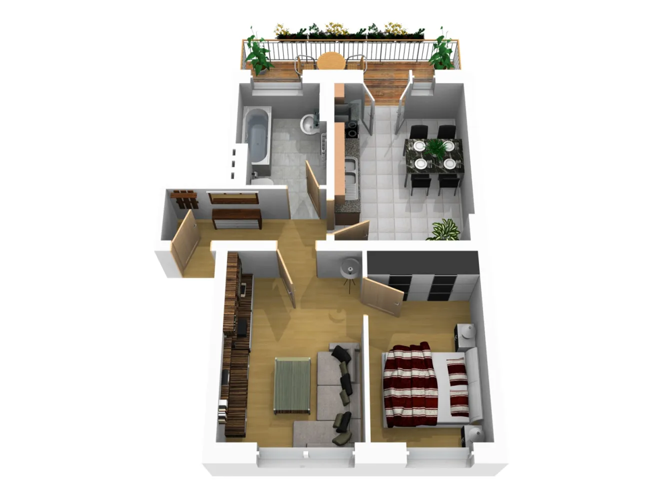 2 Zimmer Wohnung mit 48 m² in Magdeburg – Bild 1