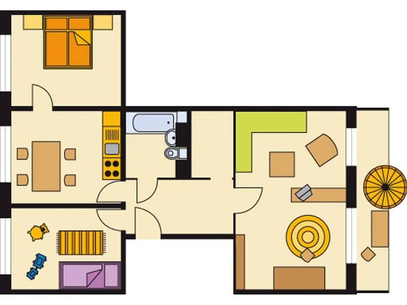 3 Zimmer Wohnung mit 71 m² in Halle (Saale) – Bild 3