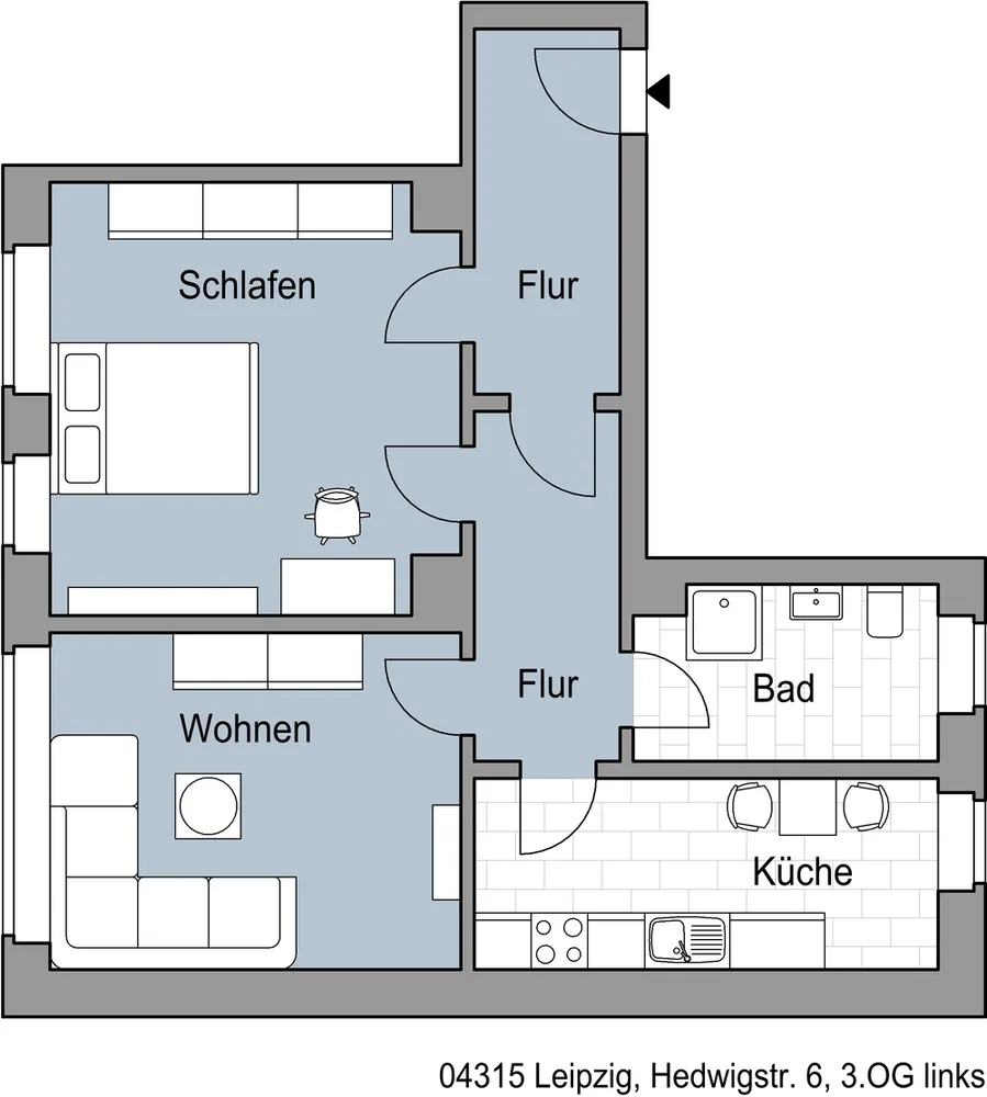 2 Zimmer Wohnung mit 64 m² in Leipzig – Bild 7