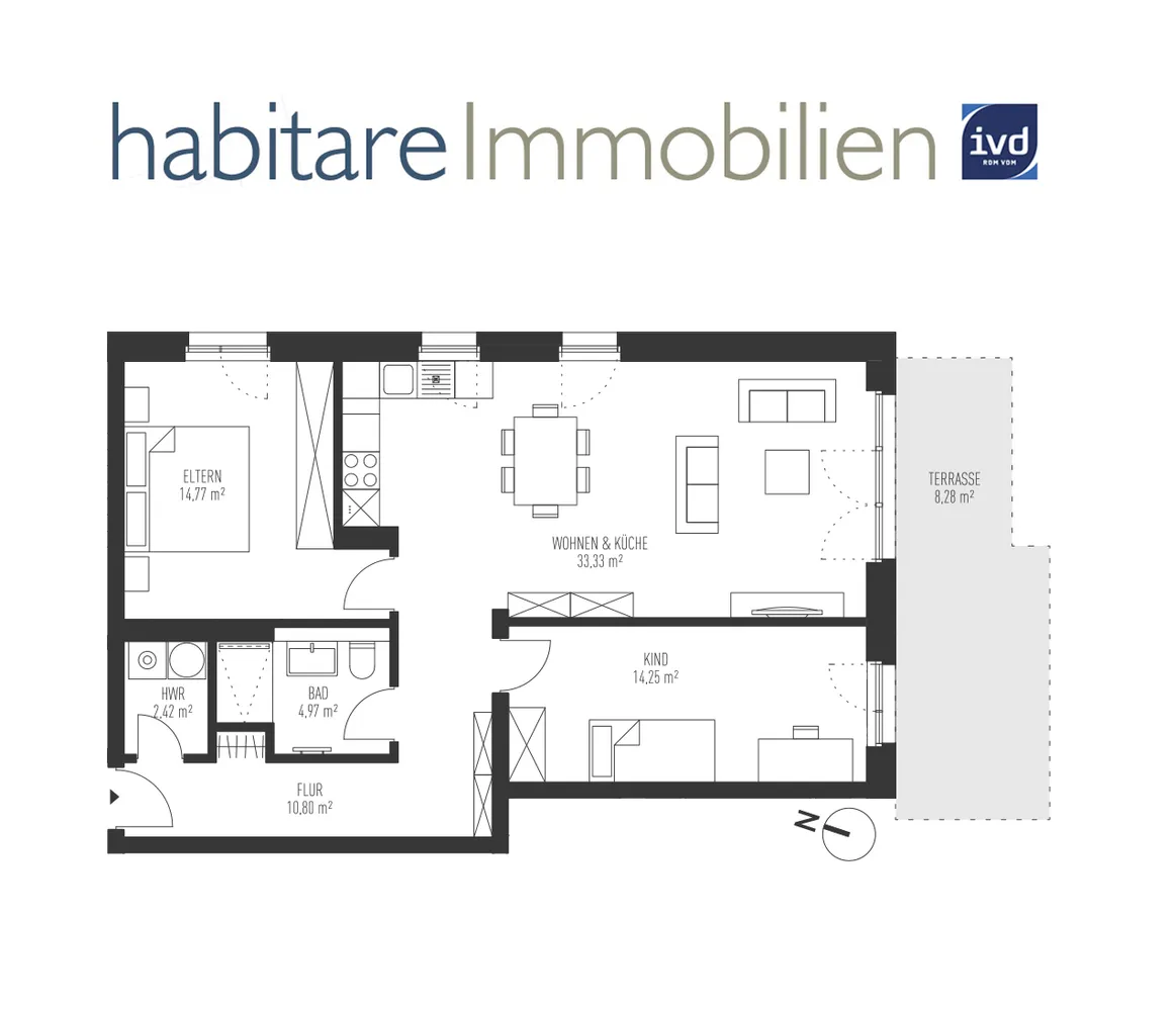 3 Zimmer Wohnung mit 89 m² in Königs Wusterhausen – Bild 3