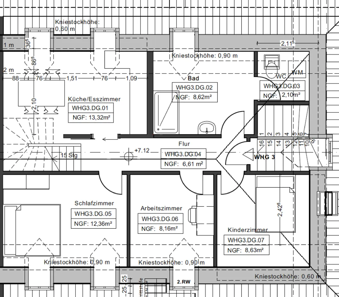 5 Zimmer Wohnung mit 80 m² in Freiburg im Breisgau – Bild 3