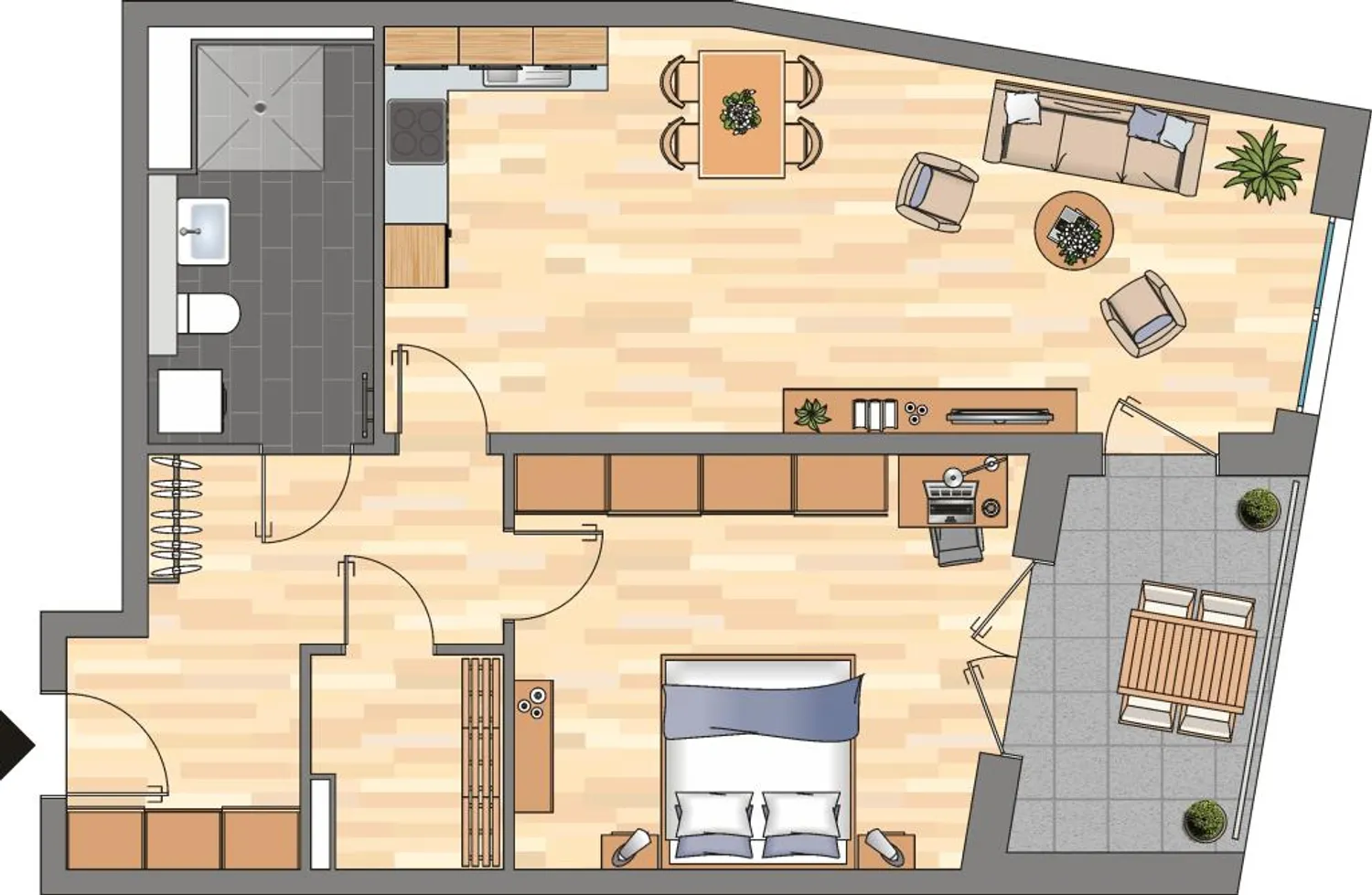 2 Zimmer Wohnung mit 74 m² in Essen – Bild 8