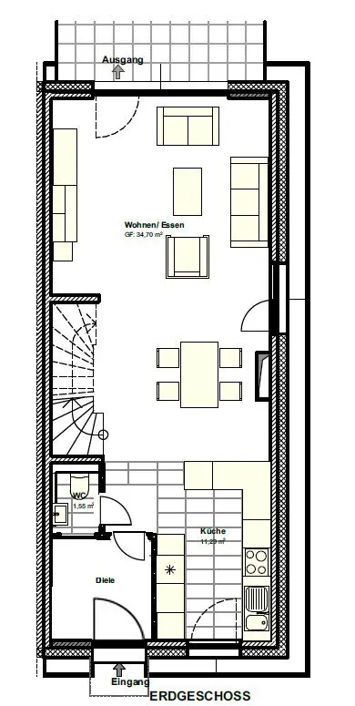 6 Zimmer Haus mit 142 m² in Heppenheim – Bild 2