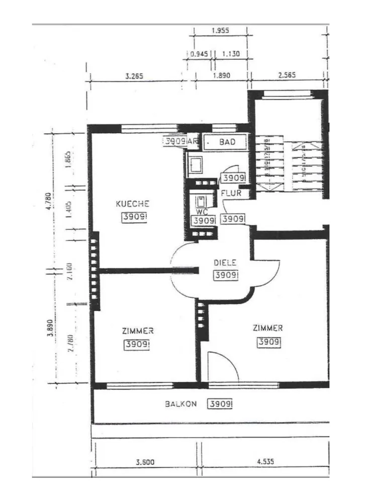 2 Zimmer Wohnung mit 62 m² in Aachen – Bild 1