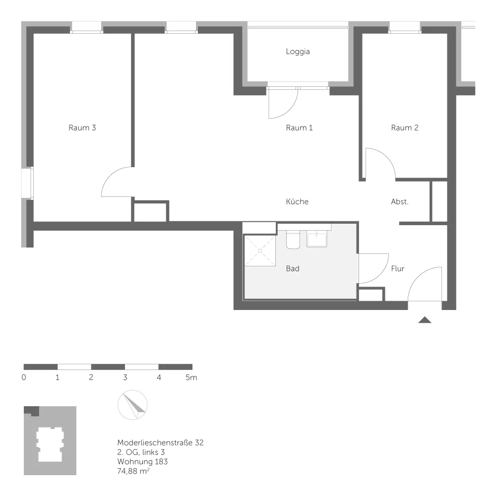 3 Zimmer Wohnung mit 75 m² in Berlin – Bild 7